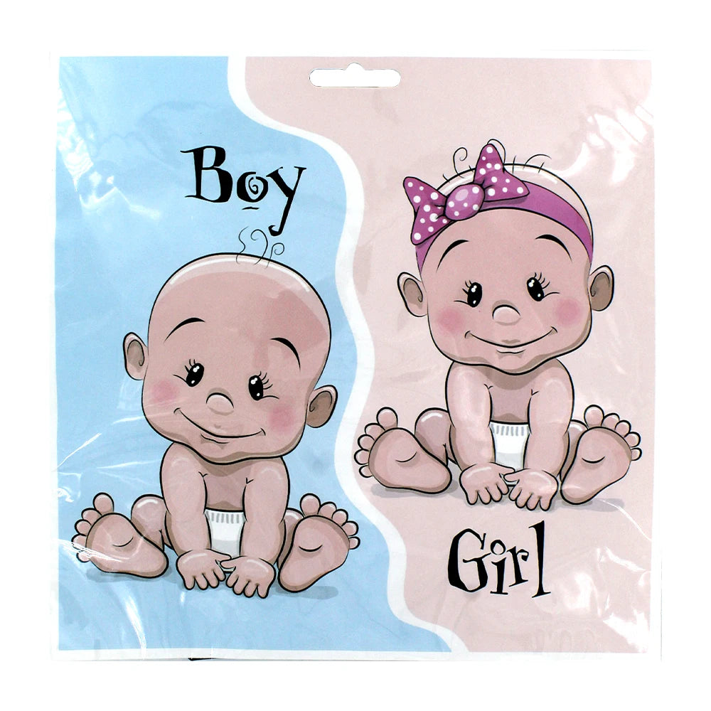 1pc Eco-Friendly Reveal Balloon with 2 Packs of Confetti in Blue Pink Gold Made PET Tissue Paper Ballon 560335/bo-241/qsj0412