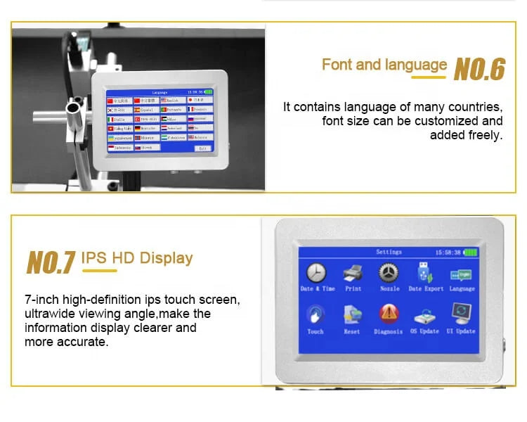 0.5 Inch Large Format Online Inkjet Printer for Badges