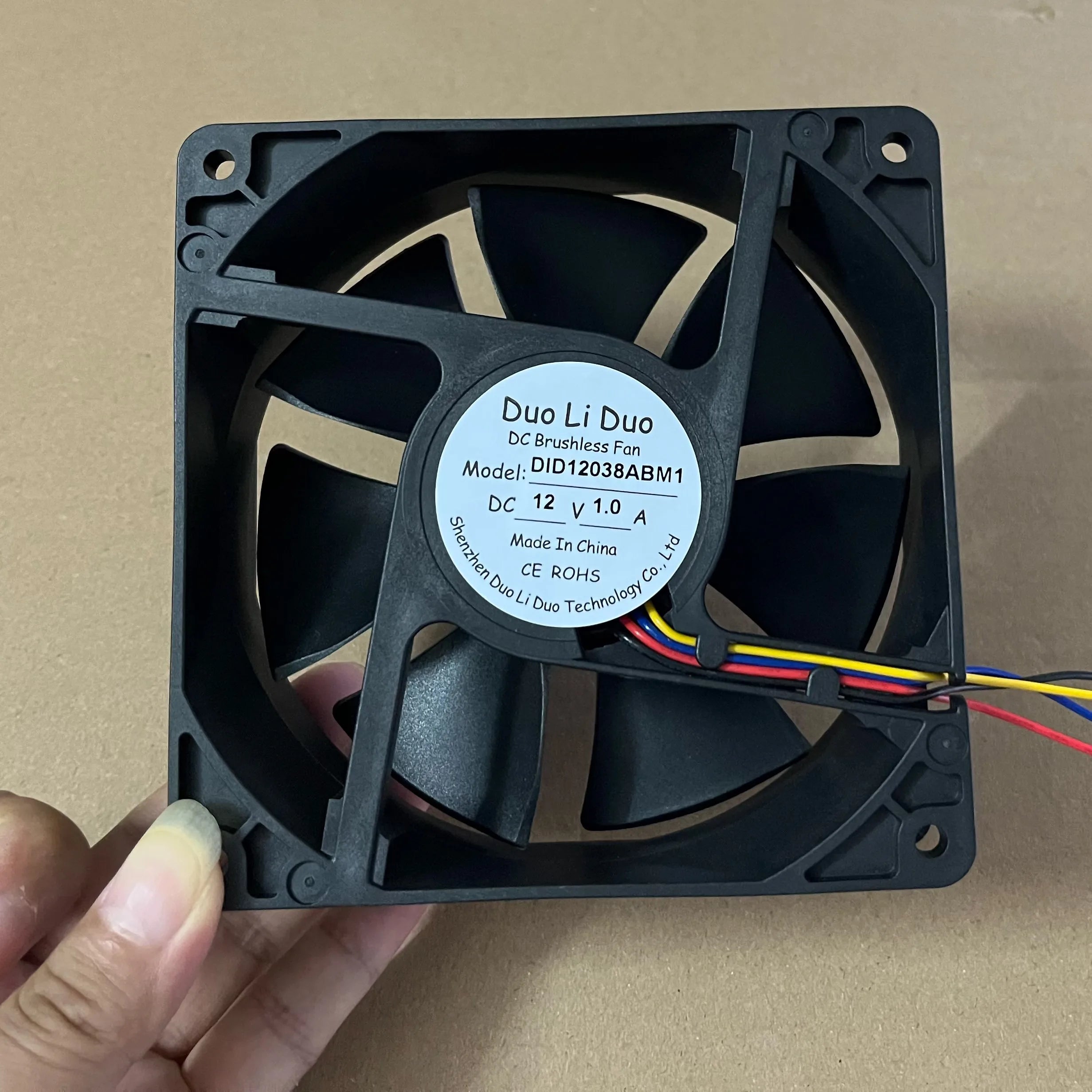 NMB 11938KA-12N-FU Low Noise 3600 Rpm 120 MM Fan for CPU Computer DC Cooling Fan Motor 12038 Oven Fan Black Shenzhen Plastic