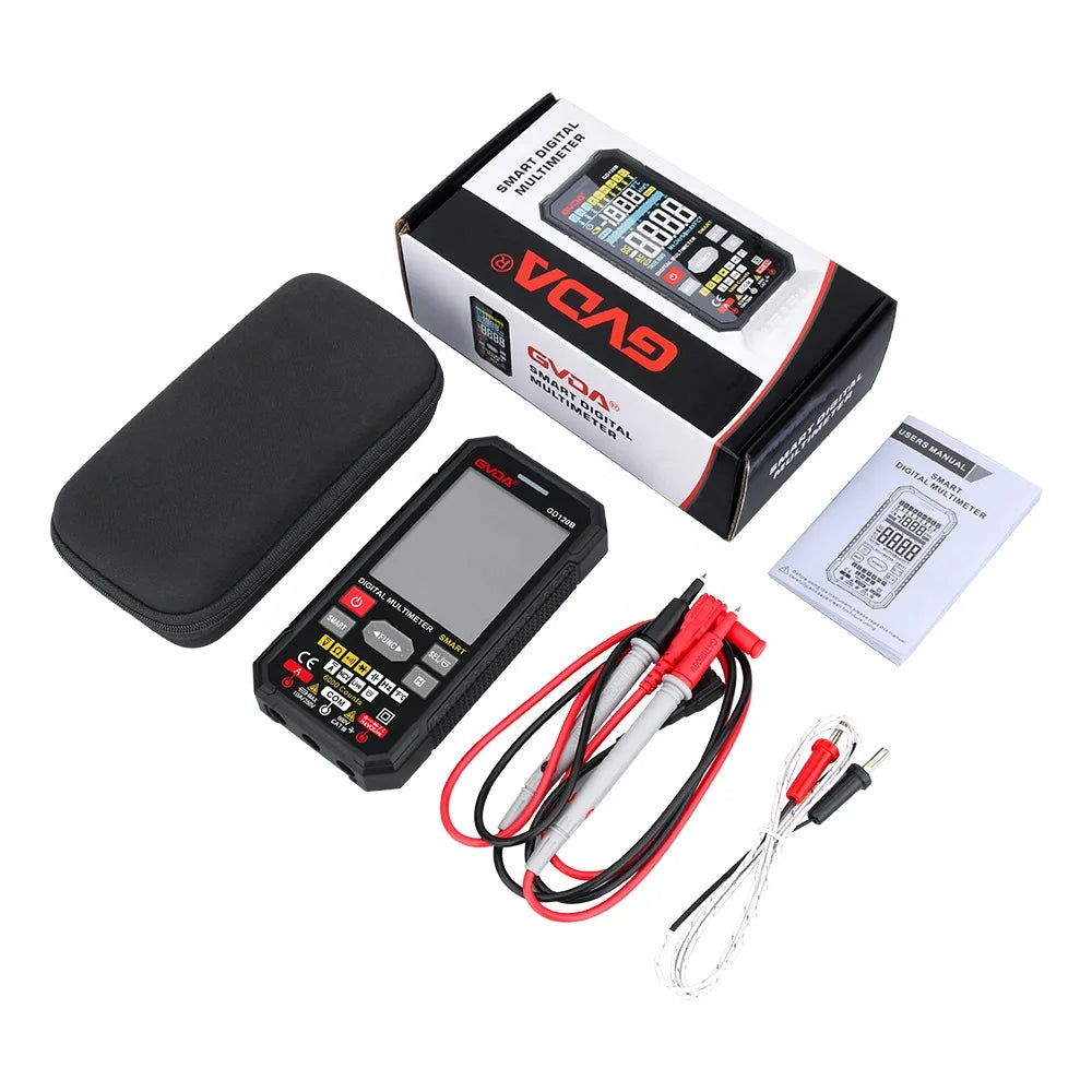 GVDA 6000 Counts Smart Digital Multimeter with Capacitance Ohm Diode Multimetro NCV Hz Live Wire test