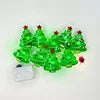 Snowman Candy Cane Design Christmas Party Anniversary Decoration Holiday Indoor Warm White 1m String Light