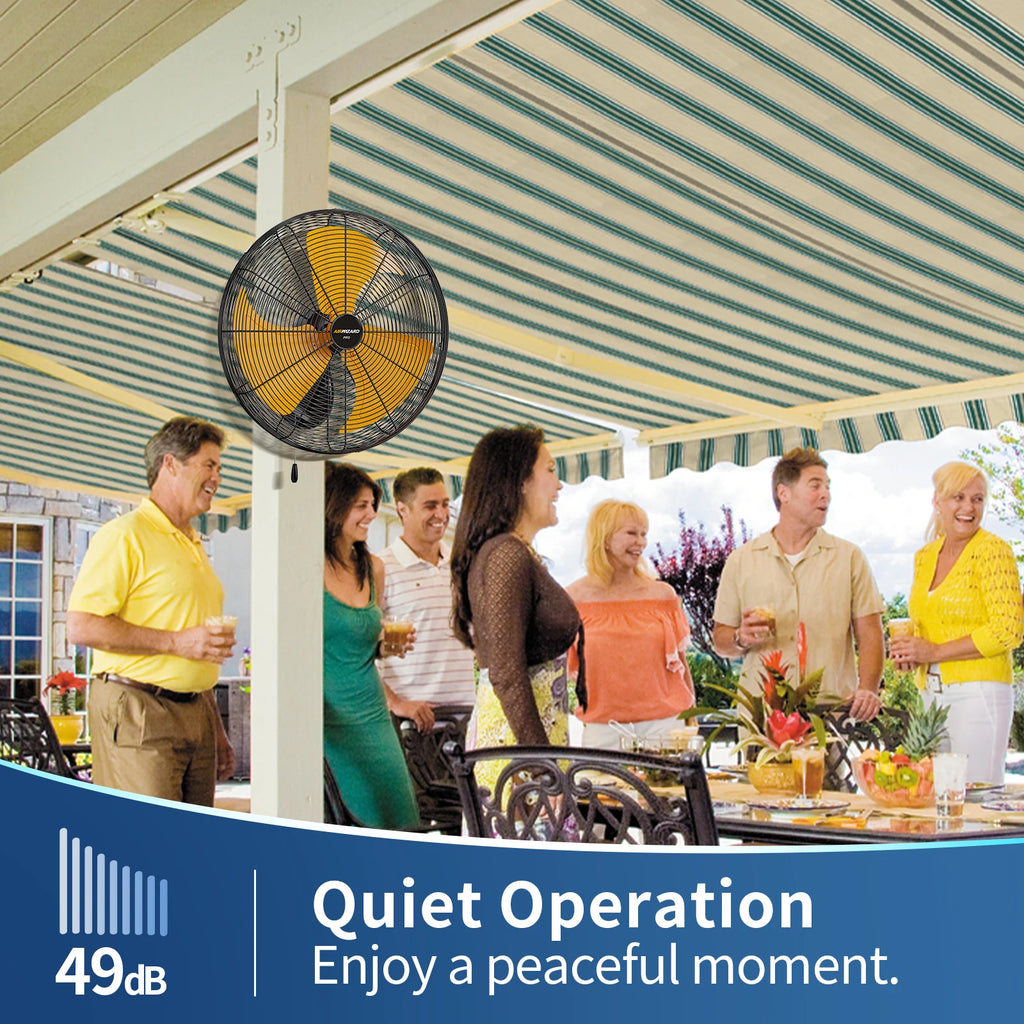 18 20 Inch Industrial Oscillating Wall Mount Fan High Velocity Heavy Duty Metal Blades 3 Speeds Wall Fans for Garage Shop