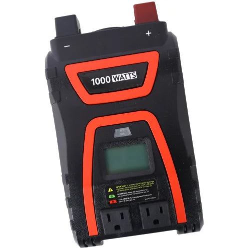 1000 Watts Power ETL Approved FCJ Inverter Converter Modified Sine Wave LED Display for Car RV Camping 12V 115 Volts Portable AC