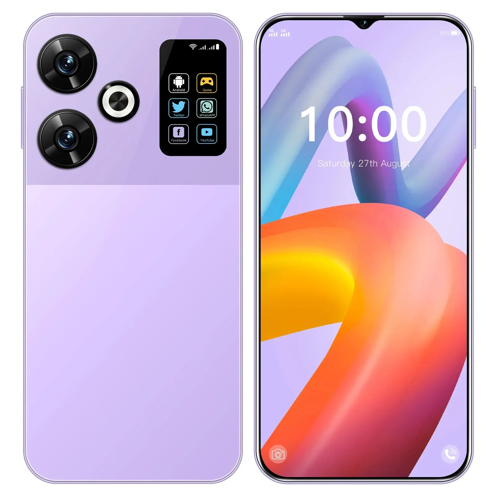 2024 Newest Original M6 Pro 16GB 1TB 6.7 Inch AMOLED Screen Android10.0 Smartphone Red Mi Fingerprint Unlocked Mobile Phon