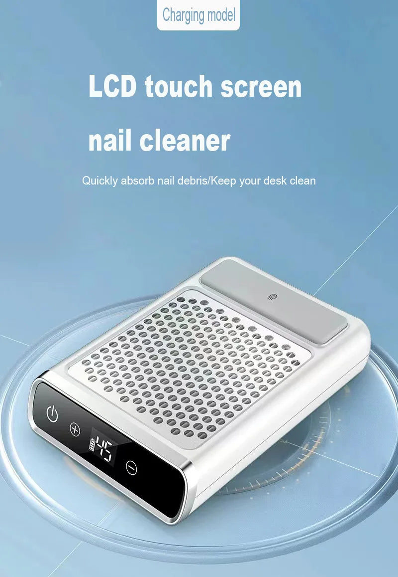 Powerful Powder Nail Dust Vacuum Cleaner 80W  Vacuum Cleaner Nail Powders Low Noise Nail Table Vacuum Cleaner