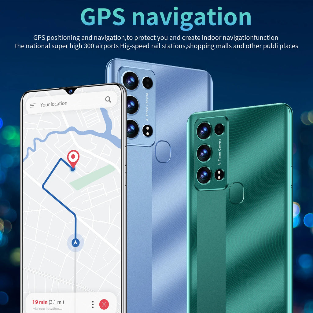 2023 New Arrival Rino9 Pro 16GB+1TB 16MP+32MP Android 12 Unlocked Cell Phone Dual SIM Card Mobile Smart Phone