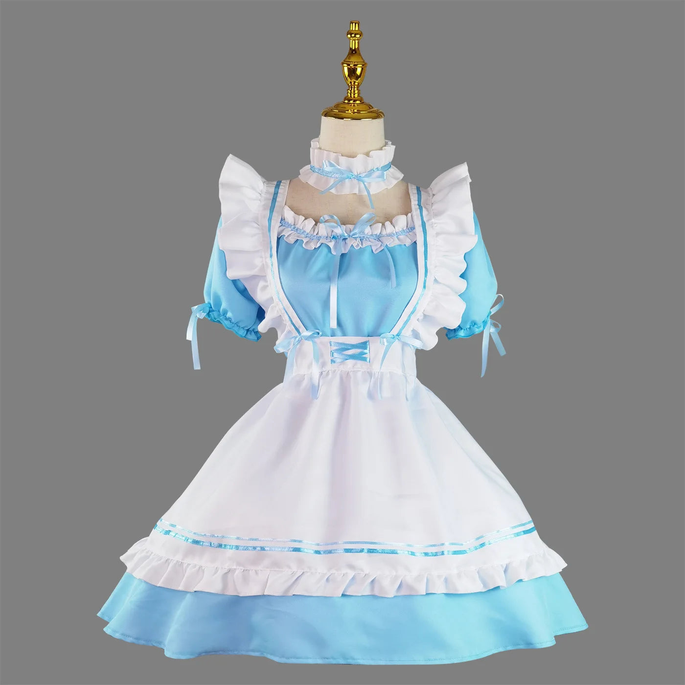 2021 Black Cute Lolita Maid Costumes Girls Women Lovely Maid Cosplay Uniform Animation Show Japanese Outfit Dress Clothes