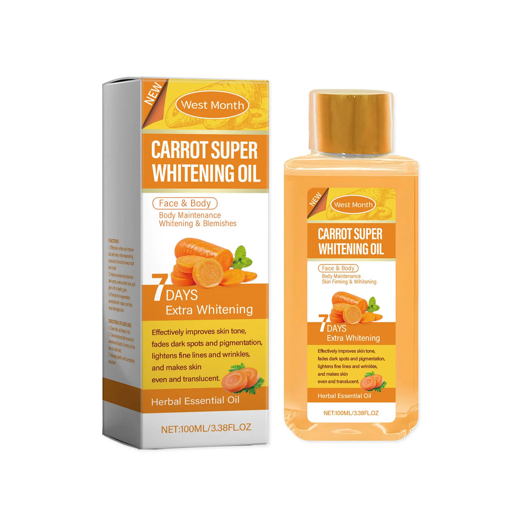 West&Month Daily Gentle Moisturizing Carrier Oil Carrot Body Whitening Delicate Skin Oil