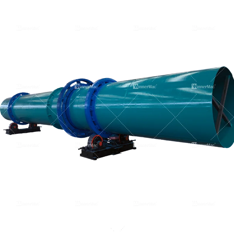 Single Drum Dryer For Clay Drying Plant Clay Rotary Dryer Line