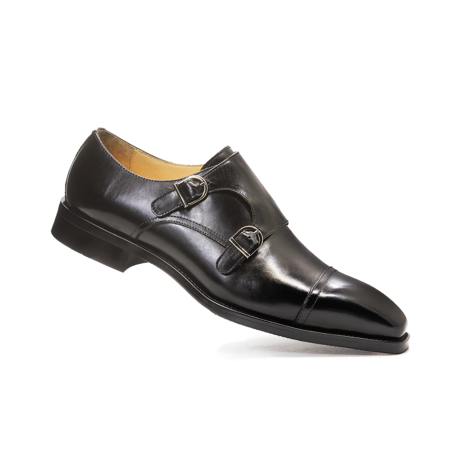 2022 New Fashion Monk Strap Buckle Men Leather Shoes Office Career Slip on Dress Shoes for Men