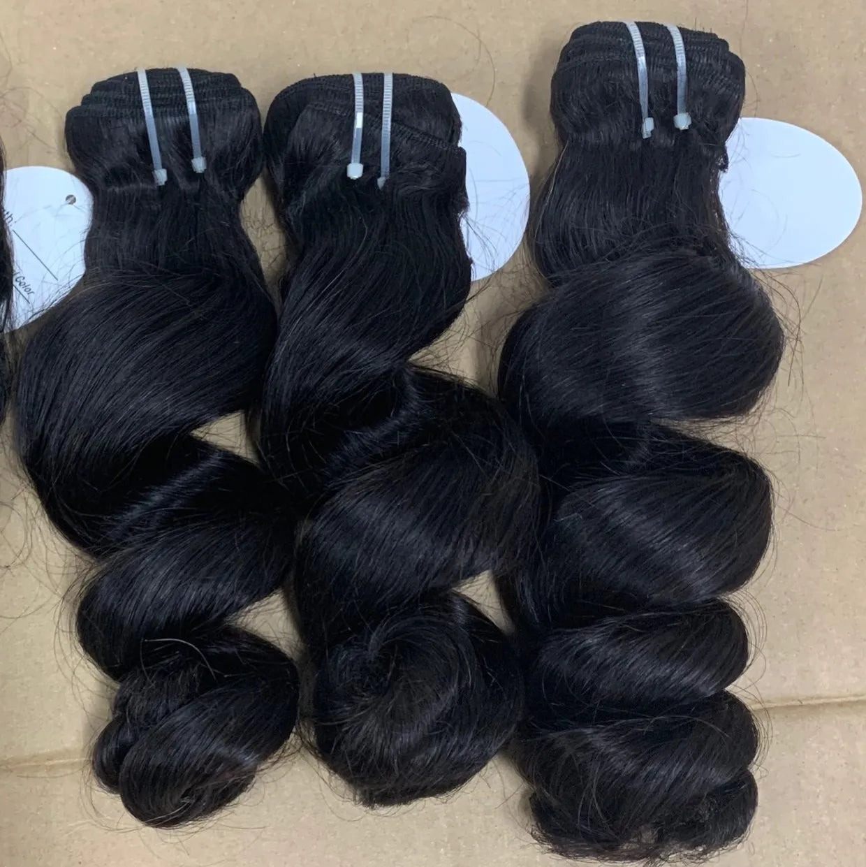 100% Unprocessed Natural Human Hair Raw Loose Deep Wave Hair Bundles Vietnamese Burmese Curly Textures for Birthday