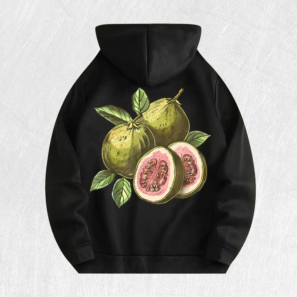 Guava Graphic Hoodie 100% Cotton US Warehouse 7 Colors