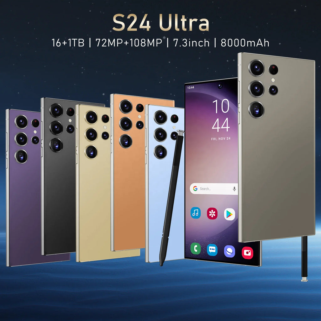 OEM S24 ultra S24 Celul Original 5G S24 ULTRA Brand New Android Smartphone 7.3inch 5G 16GB 1TB Mobile Phone with Stylus