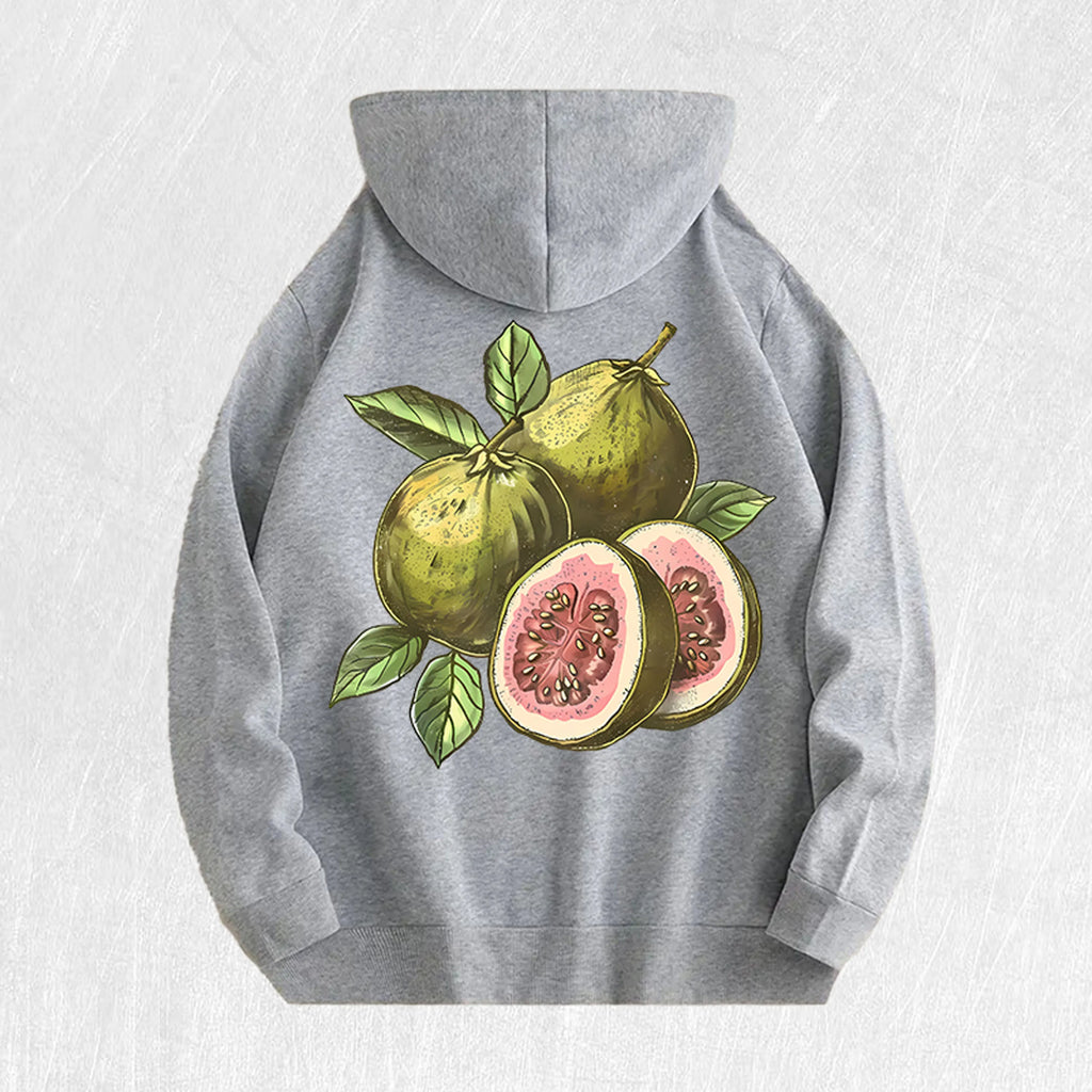 Guava Graphic Hoodie 100% Cotton US Warehouse 7 Colors