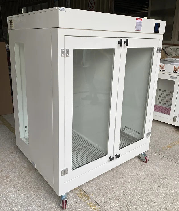 2021 Hot Sale All Steel Big Dog Hair Dryer Cabinet for Pets Made of Stainless Steel and Iron with Charging Power Source