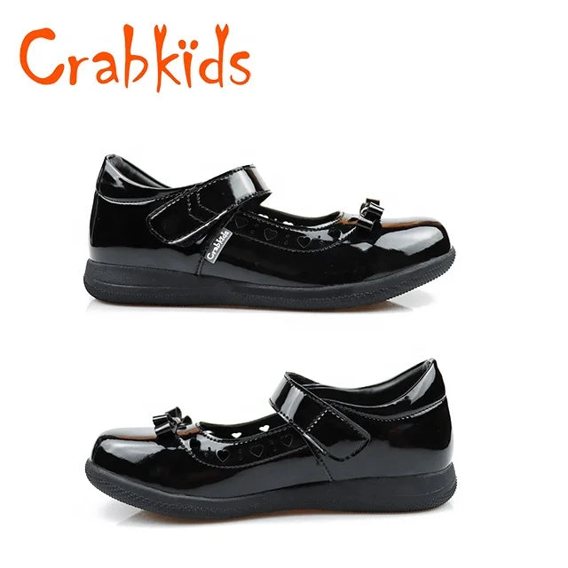 2023 New Girls Casual Shoes Stylish Uniform Kids Dress Shoes Durable Black School Shoes for Girls