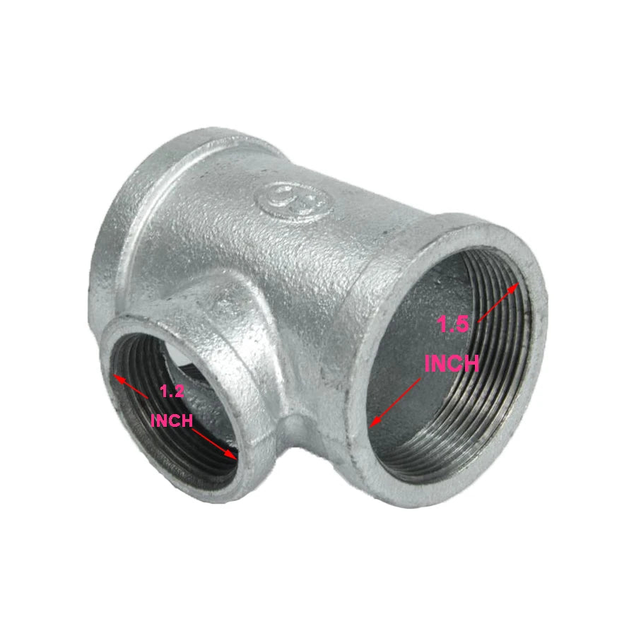 1.5*1.2*1.5 Inch  T Connection Used  for Pressure air Ring Blower/vortex Pump/regenerative Blower