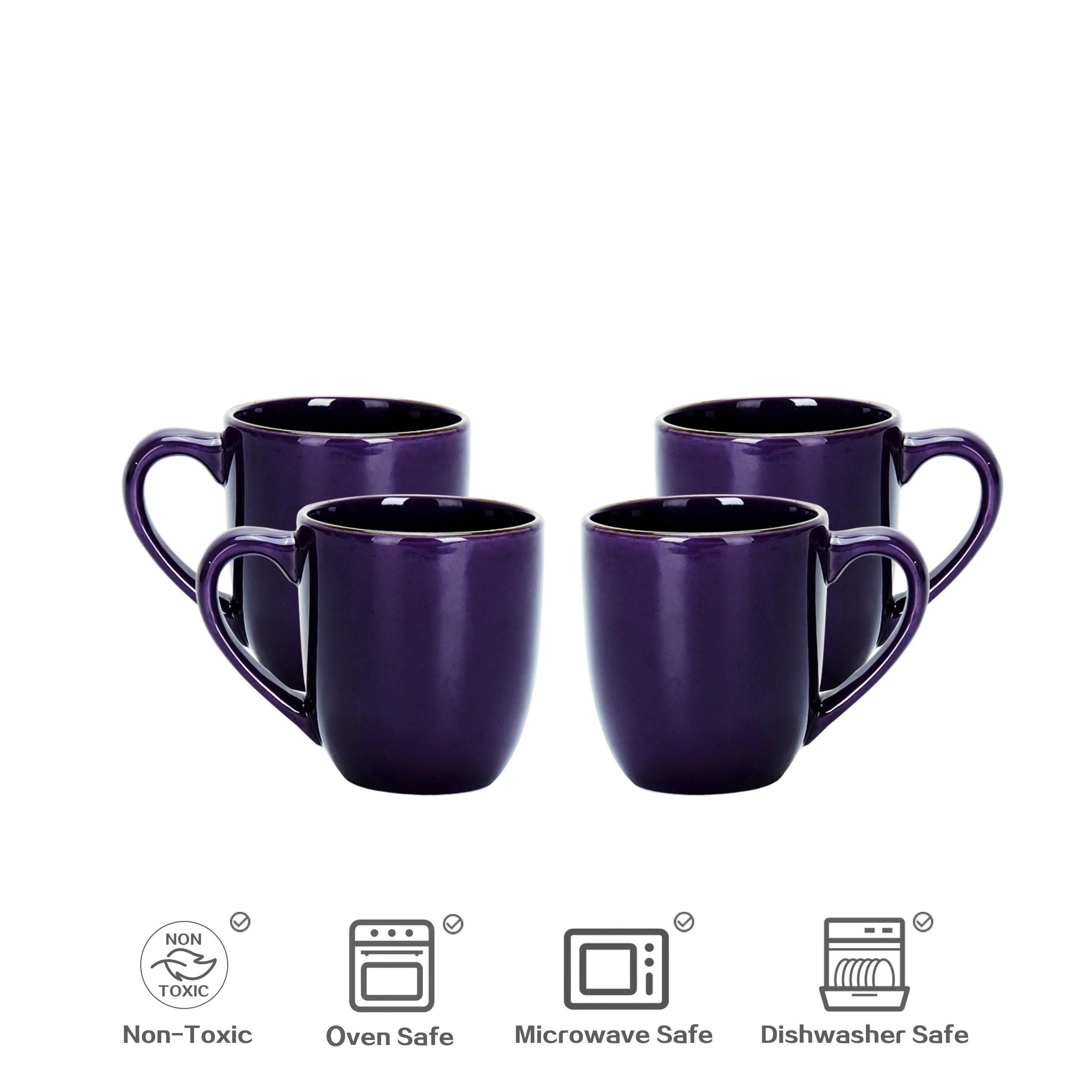 20 Piece Stoneware Dinner Set Clean Easy Coffee Mugs Ceramic Pizza Plates Bowls Hot Selling Dinnerware Sets for Kitchen 4 People