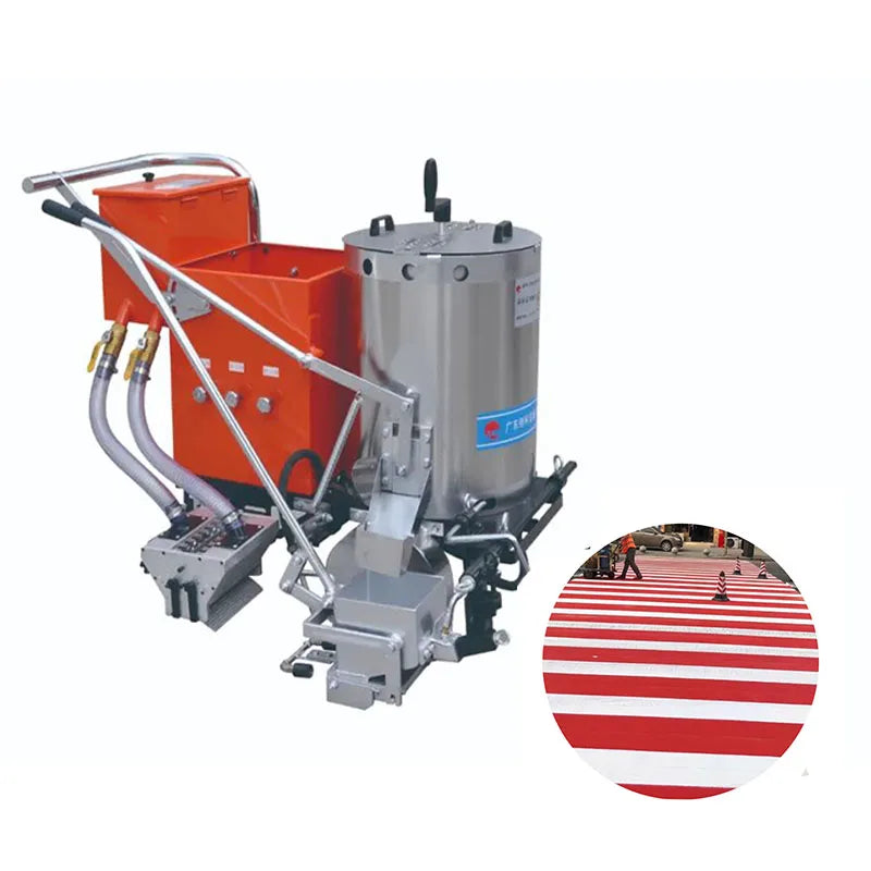 15 cm Width Marking Shoe Hot Melt Road Paint Preheater Hot-Melt Hand Push Road Marking Machine Thermoplastic