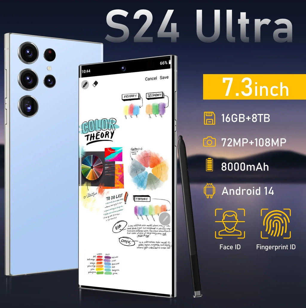 OEM S24 ultra S24 Celul Original 5G S24 ULTRA Brand New Android Smartphone 7.3inch 5G 16GB 1TB Mobile Phone with Stylus