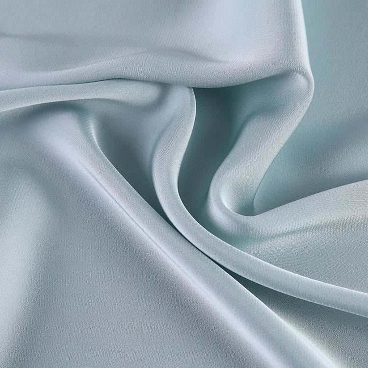 153GSM Single Sided Imitation Acetic Acid Fashion Fabric New Spring Dress Pants Fabric Polyester Smooth and Soft Thin Fabric