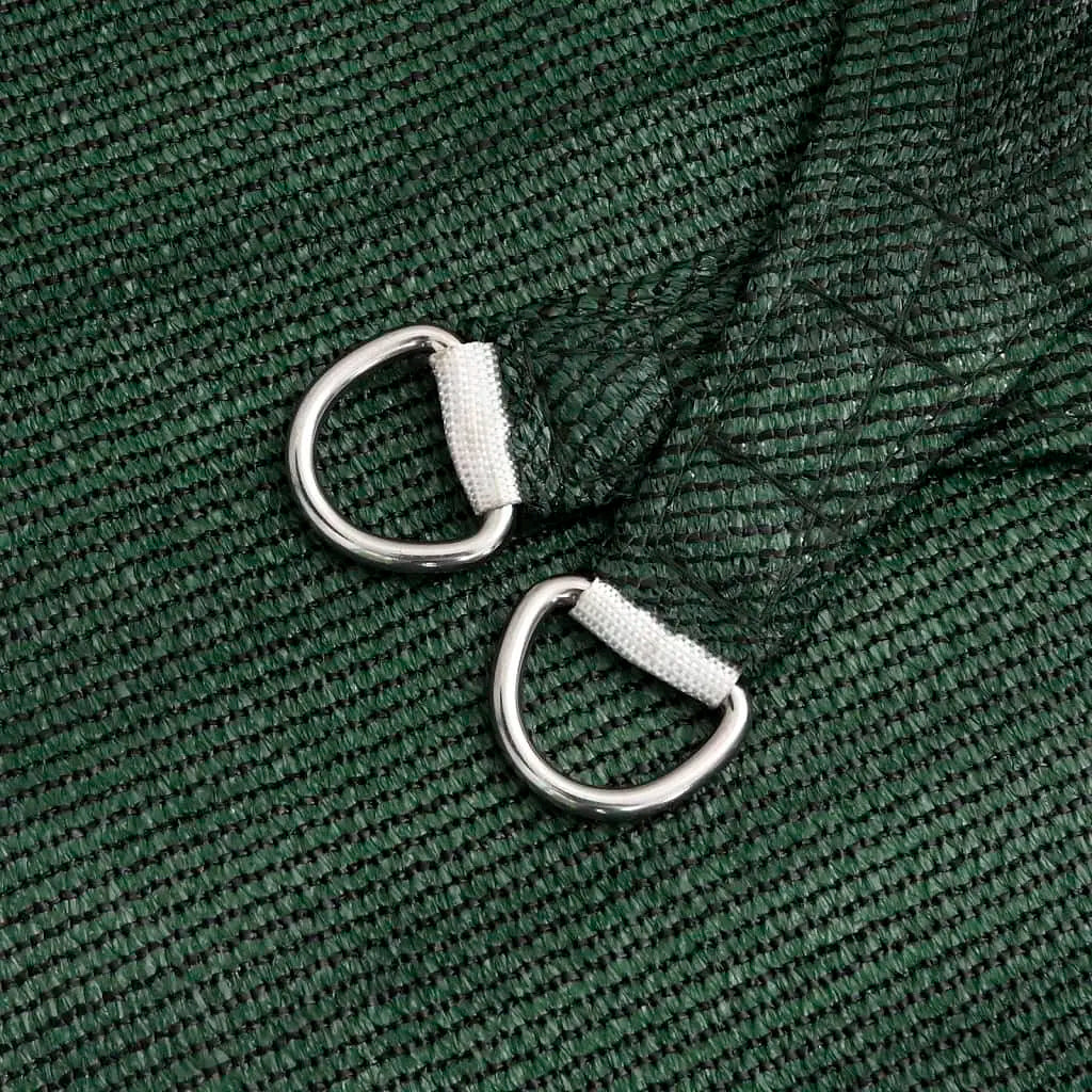 W2B VidaXL Dark Green Sun Sail High-Density Polyethylene (HDPE) and Polyester Rectangular Garden Shade Cloth for Outdoor Use