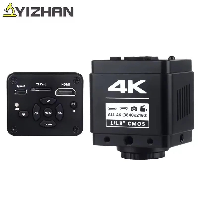 1/1.8'' CMOS Sensor Industrial Camera 4K HD Freeze Contrast Microscope Accessories Type-C Zoom in Repair Tools