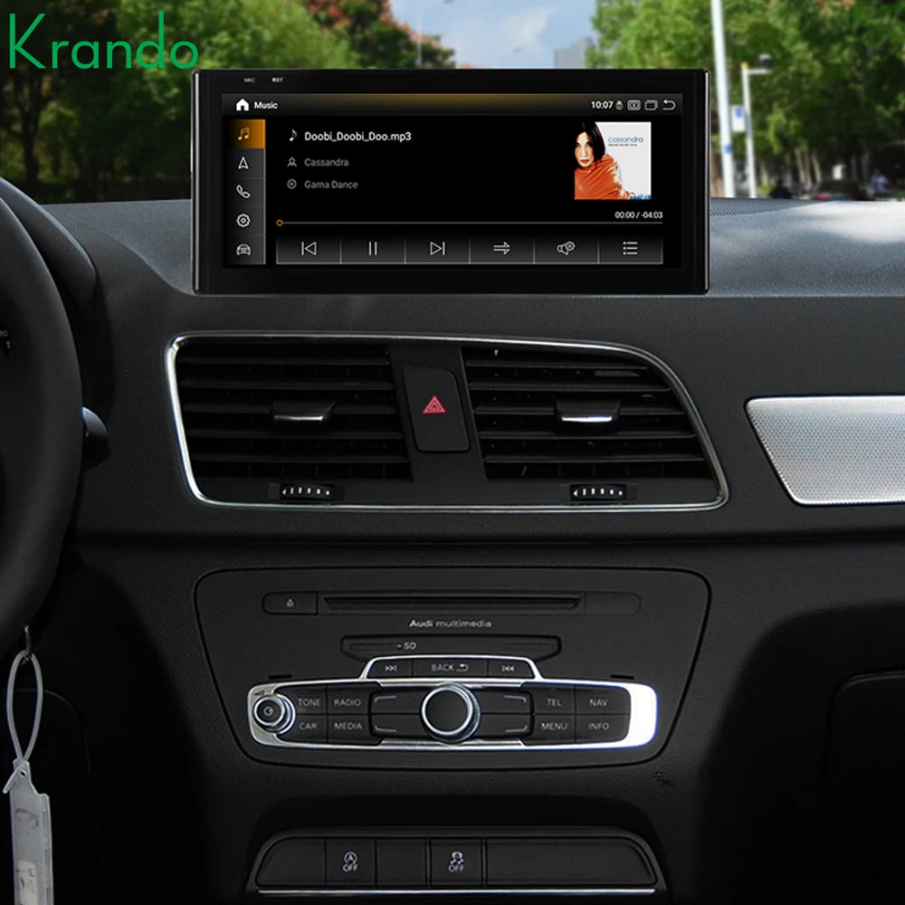 12.3'' Qualcomm Android 13.0 Head Unit for Audi Q3 2011-2018 Car Stereo Radio Navigation Wireless CarPlay Multimedia 4G SIM GPS