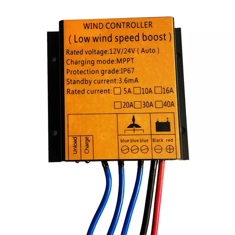 1000W 24V Off grid Wind Turbine Controller Wind Power Generator Controller