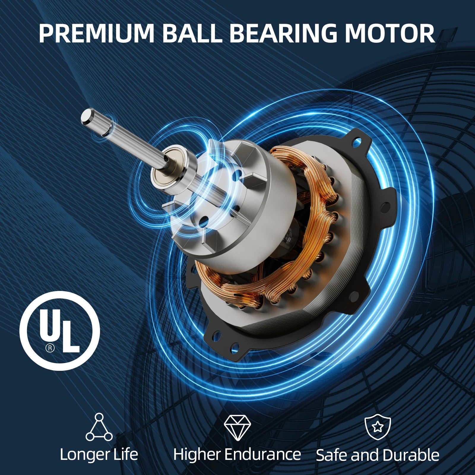 18 20 Inch Industrial Oscillating Wall Mount Fan High Velocity Heavy Duty Metal Blades 3 Speeds Wall Fans for Garage Shop