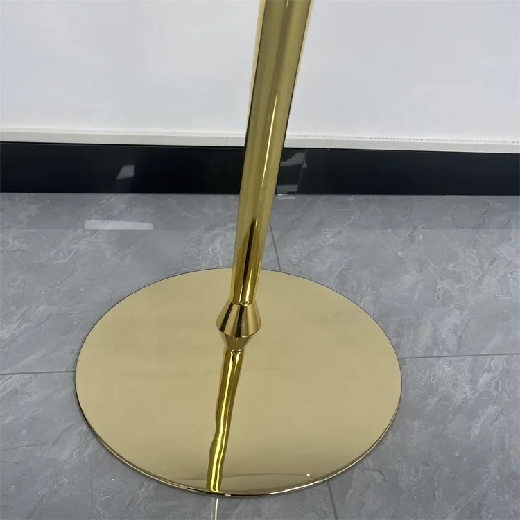 Portable Acrylic Curved Lucite Acrylic Lecture Curved Podium Presentation Lectern Golden Acrylic Church Pulpit