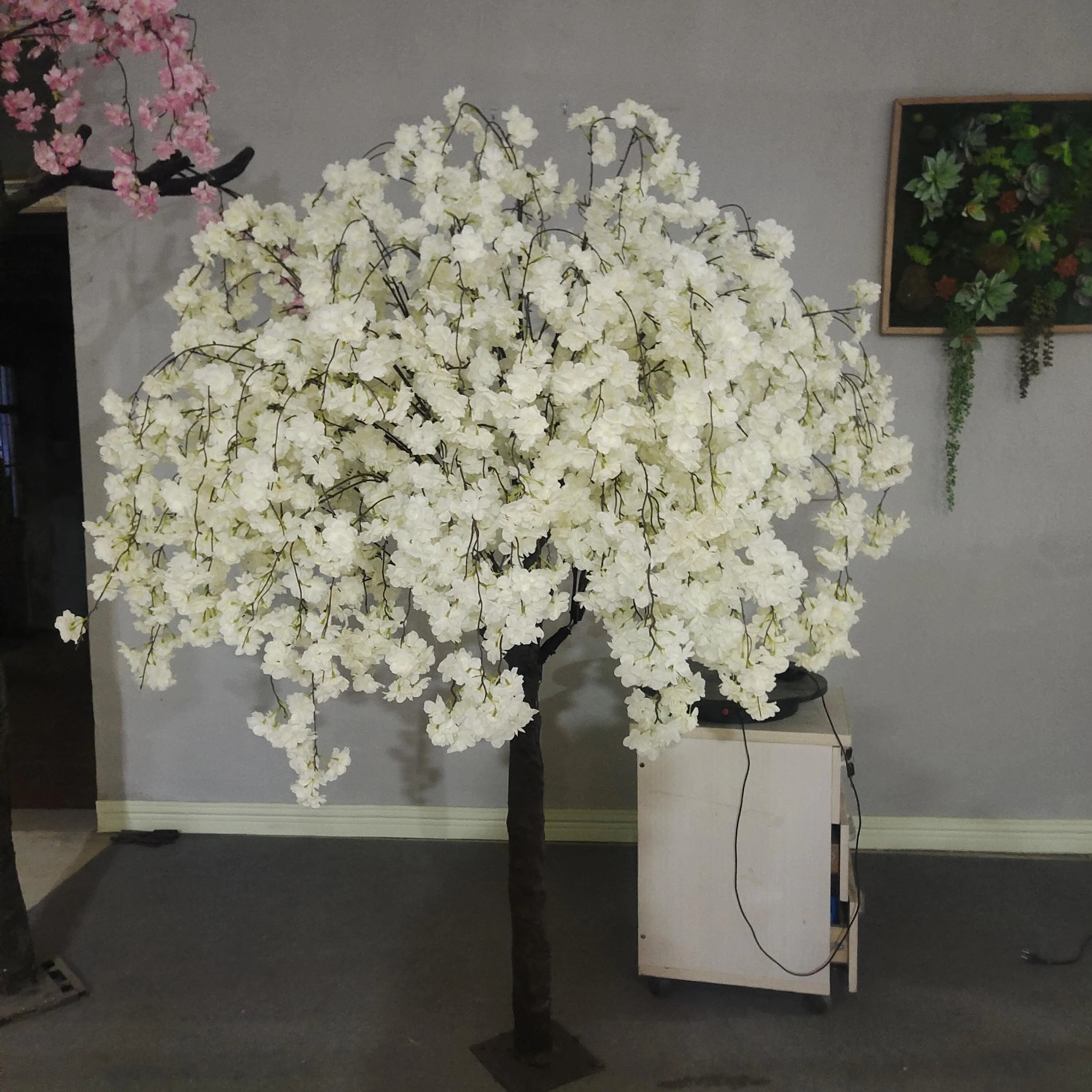 150cm 5feet Thickness Hanging Latest Wedding Table Centerpieces Artificial Cherry Blossom Tree