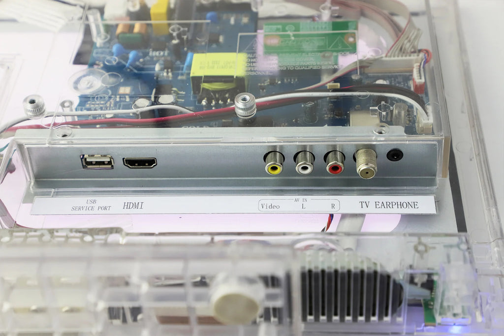 13'' Clear TV  Prison Transparent Retro Gaming  Secureview Jail Prison Color TV