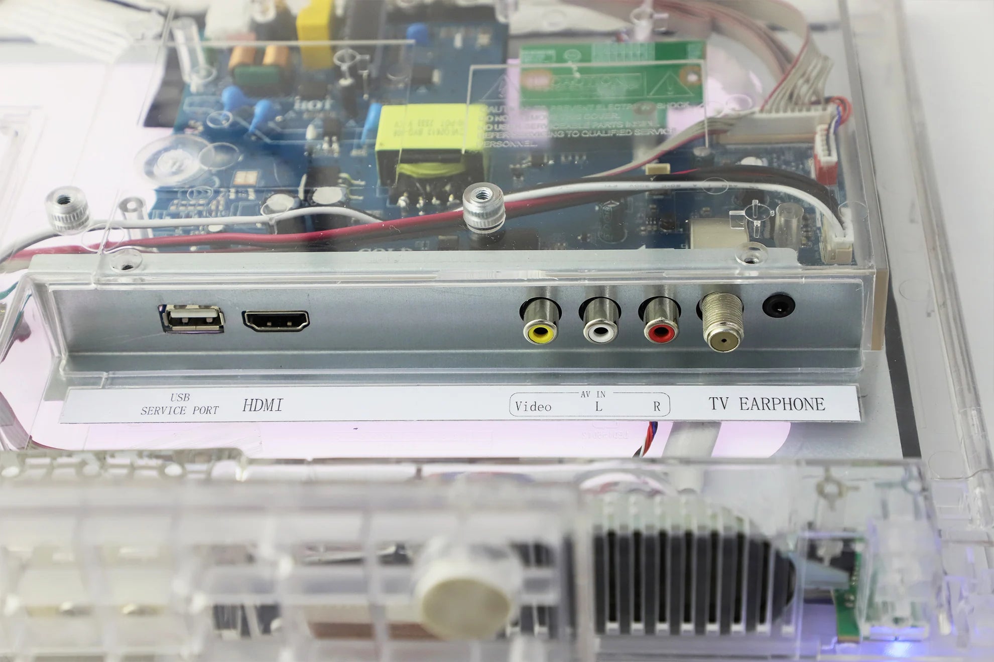 13'' Clear TV  Prison Transparent Retro Gaming  Secureview Jail Prison Color TV