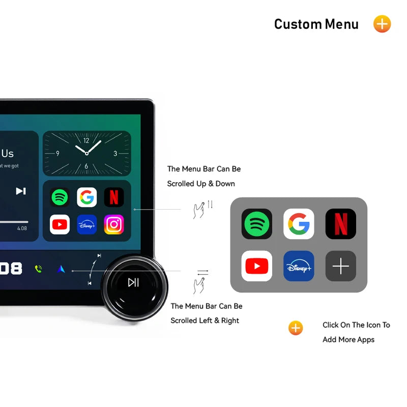 11.5inch Touch Screen Car Video DVD Player  for Kia Picanto Multimedia Radio Stereo Video GPS Navigation WIFI