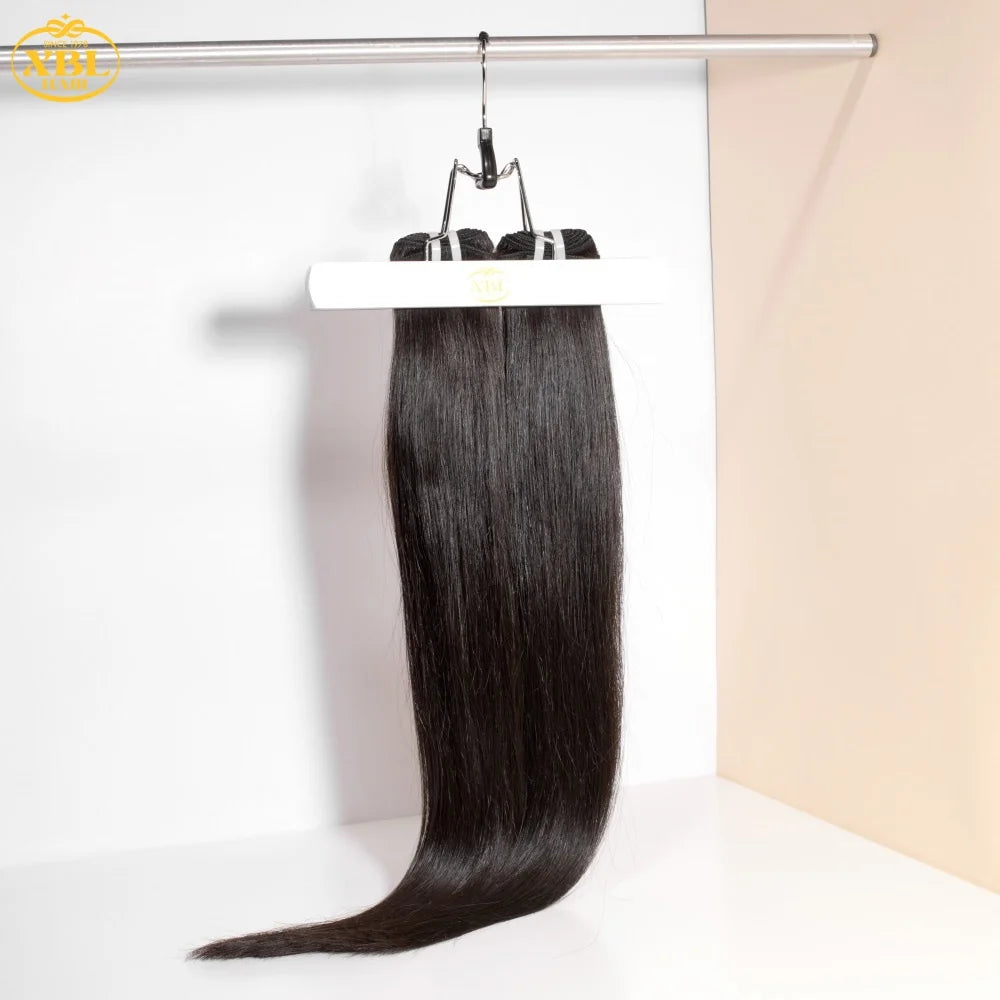 USA Hot Sale Long Natural Black Straight Raw Indian Hair Extensions for High-End Hair Salons