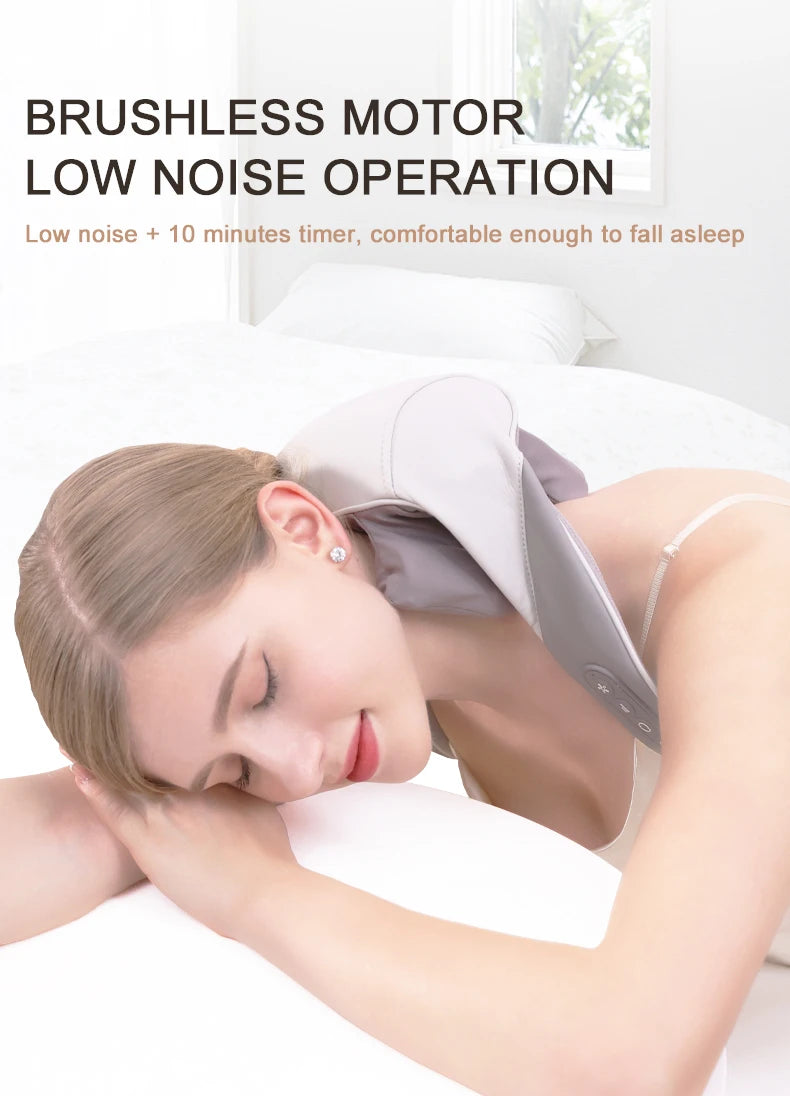 IFINE High Quality Smart Neck Massager Electric Knead Trapezius Muscle Deeply Heating Shawl for Beauty & Personal Care