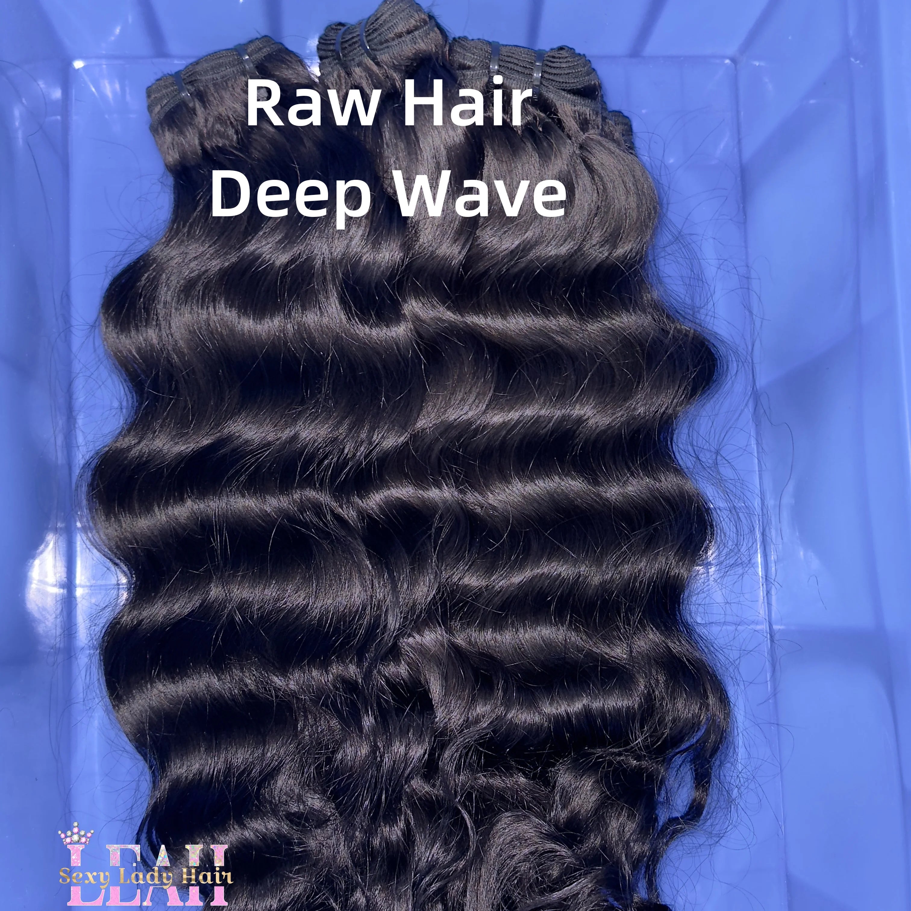 100% Unprocessed Natural Human Hair Raw Loose Deep Wave Hair Bundles Vietnamese Burmese Curly Textures for Birthday