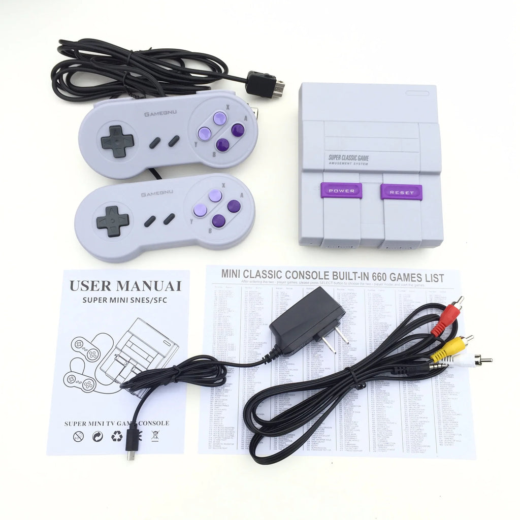2020 Built-in 660 TV Video Game Super Classic Mini Game Console with Dual Controller