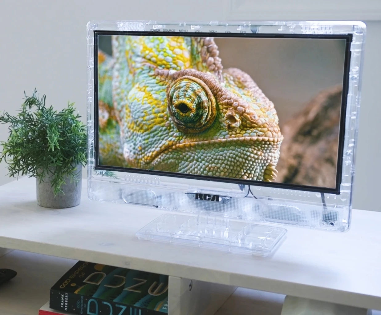 13'' Clear TV  Prison Transparent Retro Gaming  Secureview Jail Prison Color TV