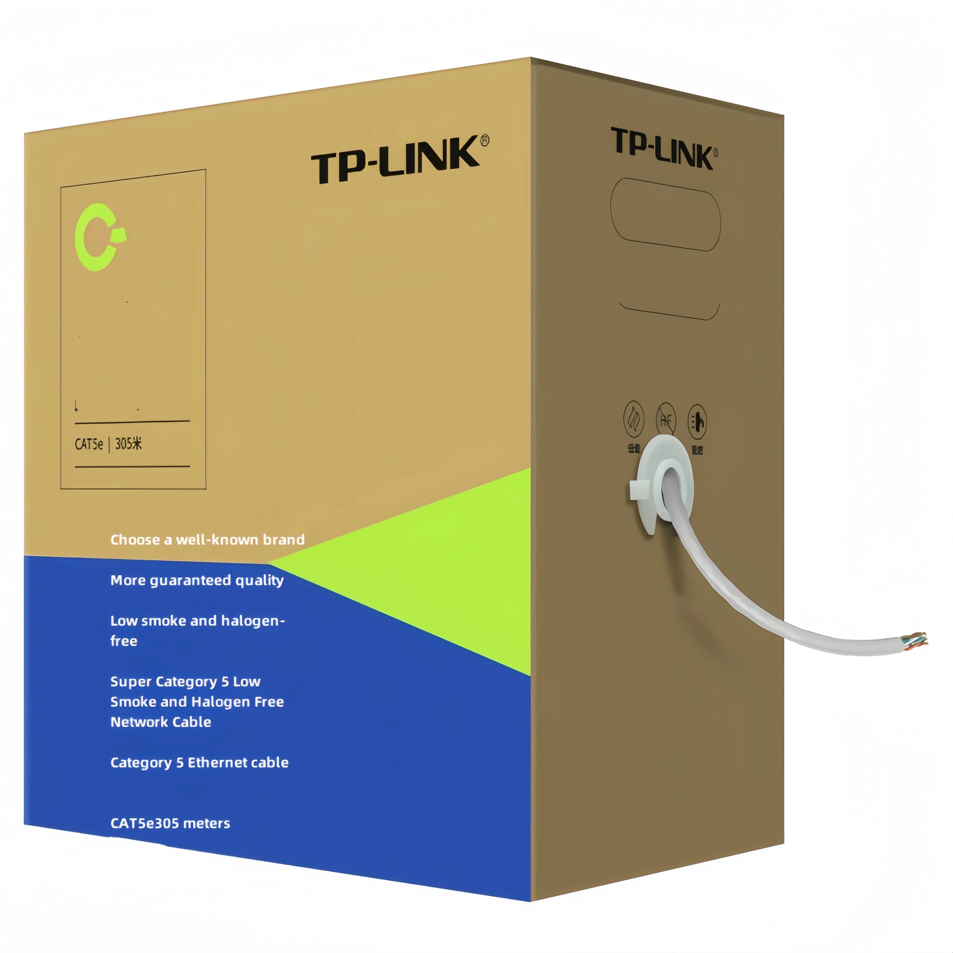 Tp-Link Super Class 6 10 Gigabit Network Cable 305 M High Speed Stable Home Monitoring Switch Router EC6A60-305 Shielded Class 5