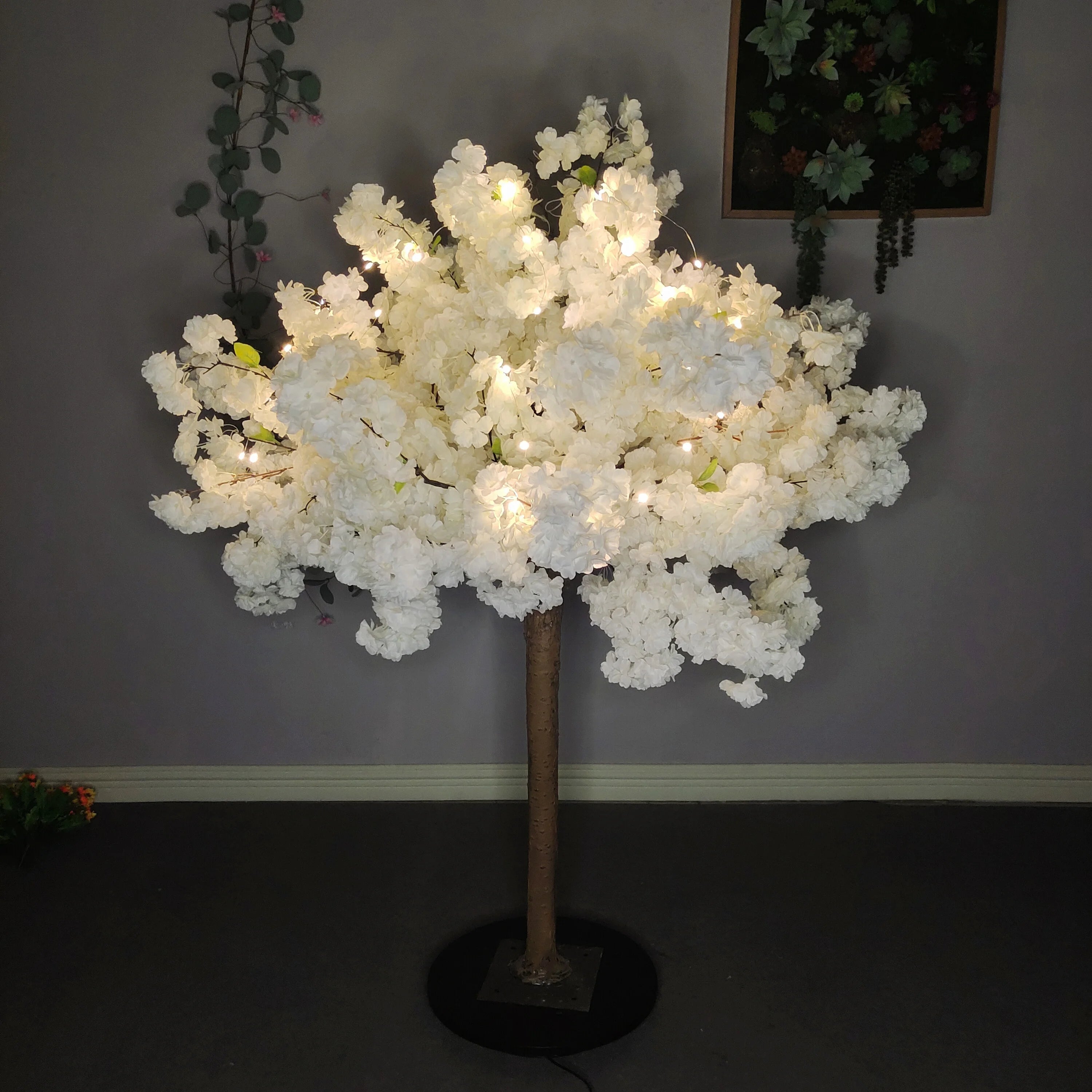 150cm 5feet Thickness Hanging Latest Wedding Table Centerpieces Artificial Cherry Blossom Tree