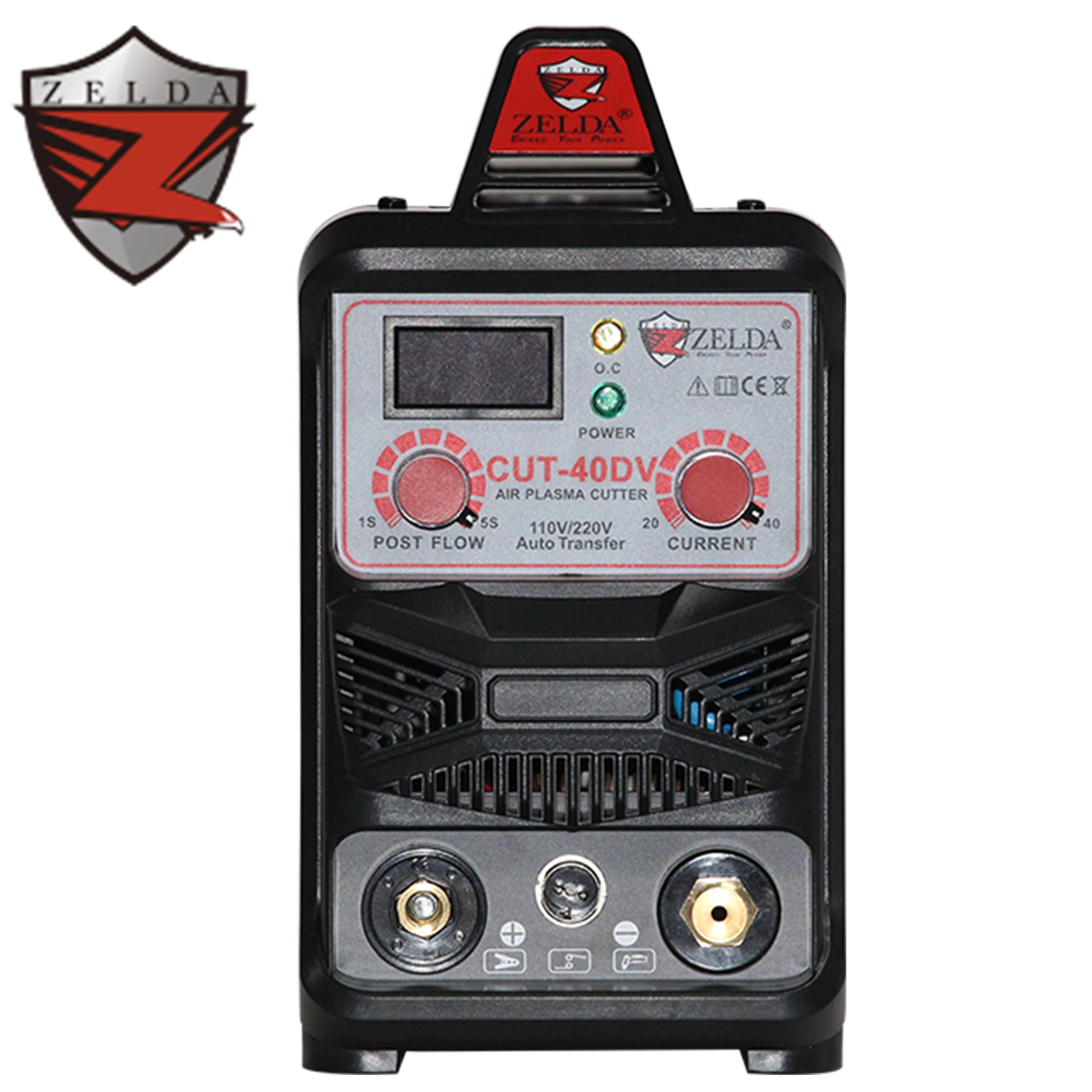 Zelda 110v 200v Dual Voltage Portable air Plasma Cutter Cut 40 Built in air Compressor Cutting Machine