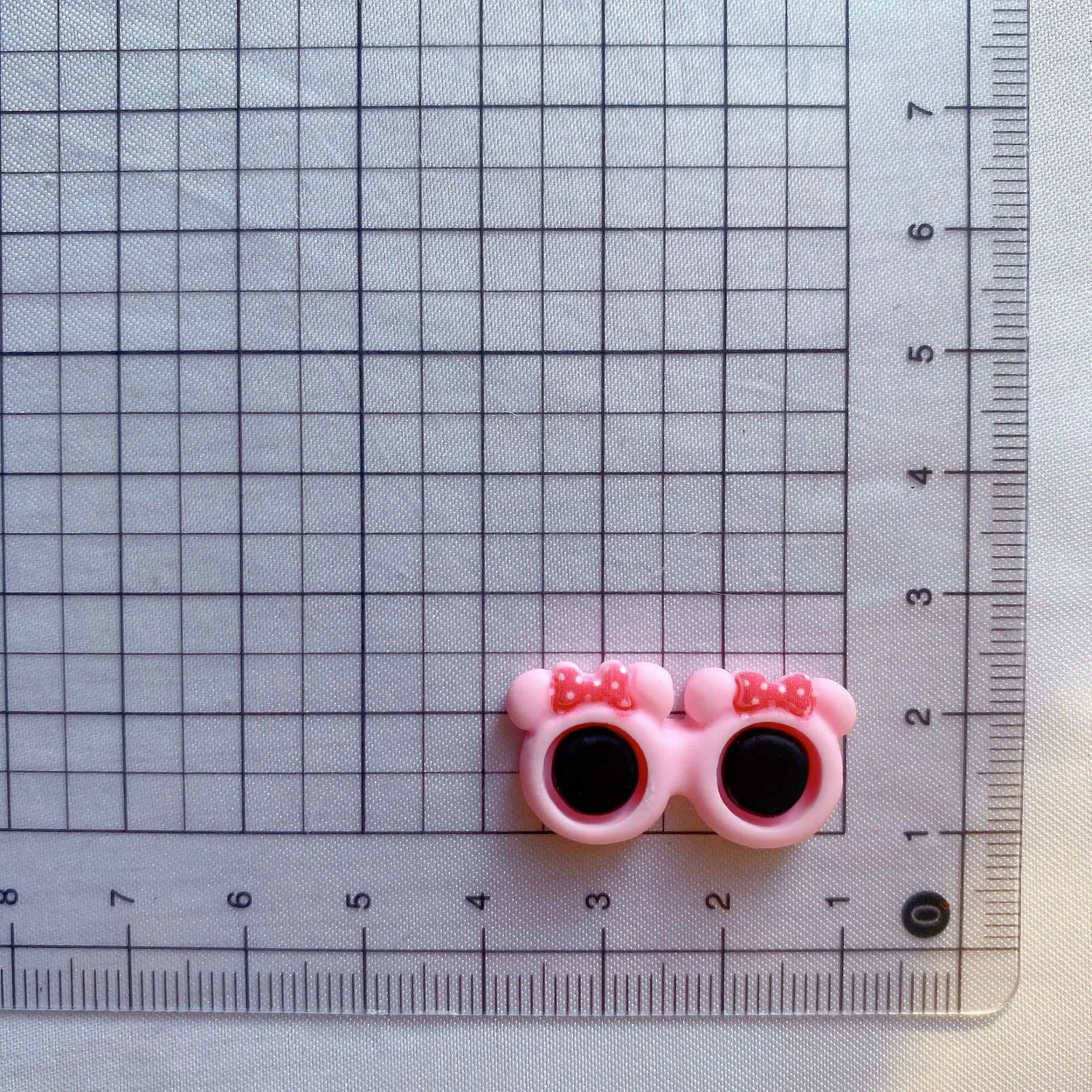 100Pcs Cute Mini Cartoon Glasses Flatback Resin Cabochon Nails Art Manicure Decoration DIY Craft Nail Charms Accessories