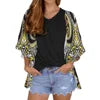 2022 New Arrivals Hawaii Polynesian Tribal Design Chiffon Cardigan Cloak Women's Casual Short Kimono Cardigan Coat Dropshipping