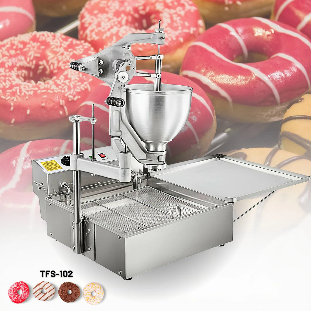 Professional Machines to Make Donuts 9L Hopper Donut-Deep-Fryer-Machine Simple Operation Mini Waffle Donut Sandwich Maker