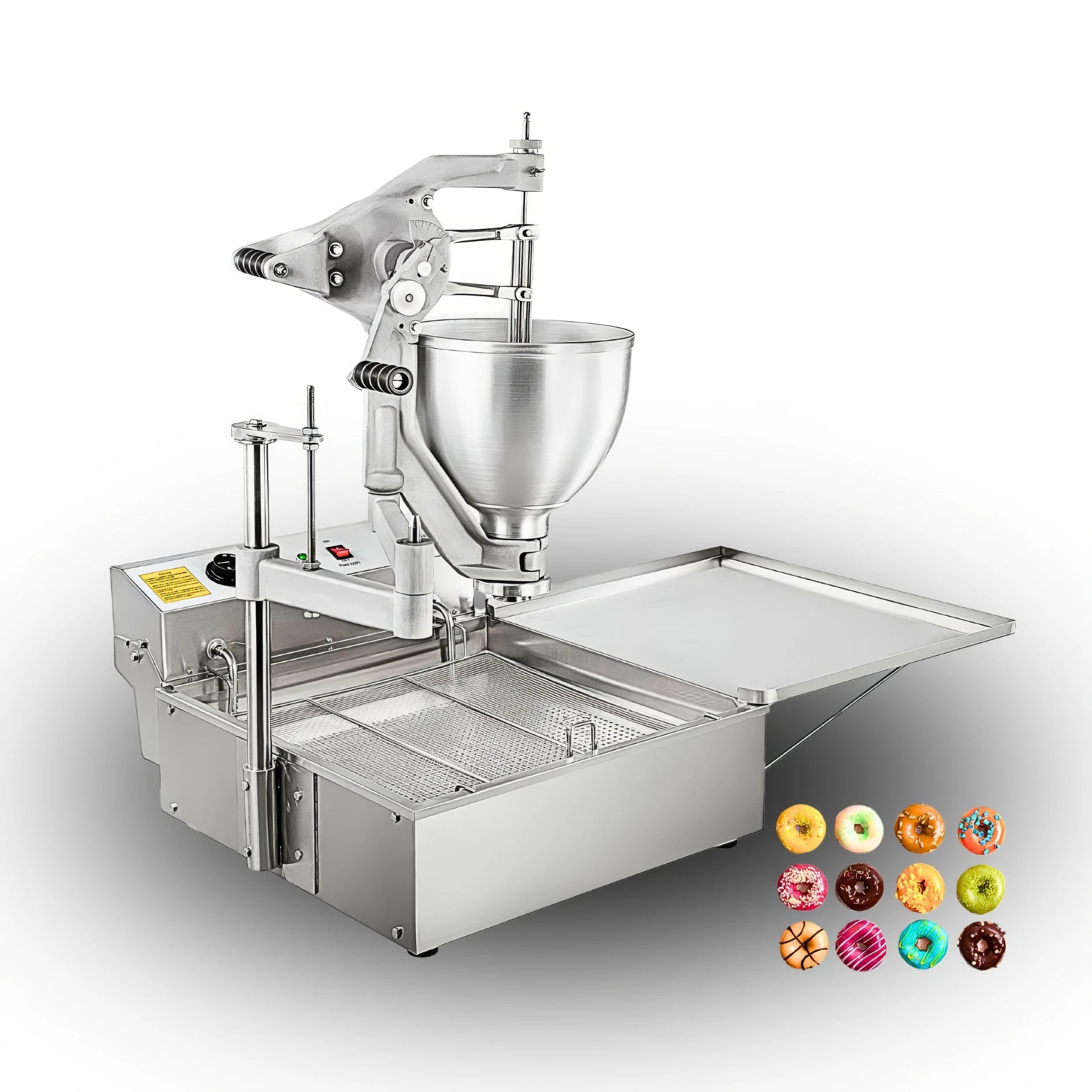 Professional Machines to Make Donuts 9L Hopper Donut-Deep-Fryer-Machine Simple Operation Mini Waffle Donut Sandwich Maker