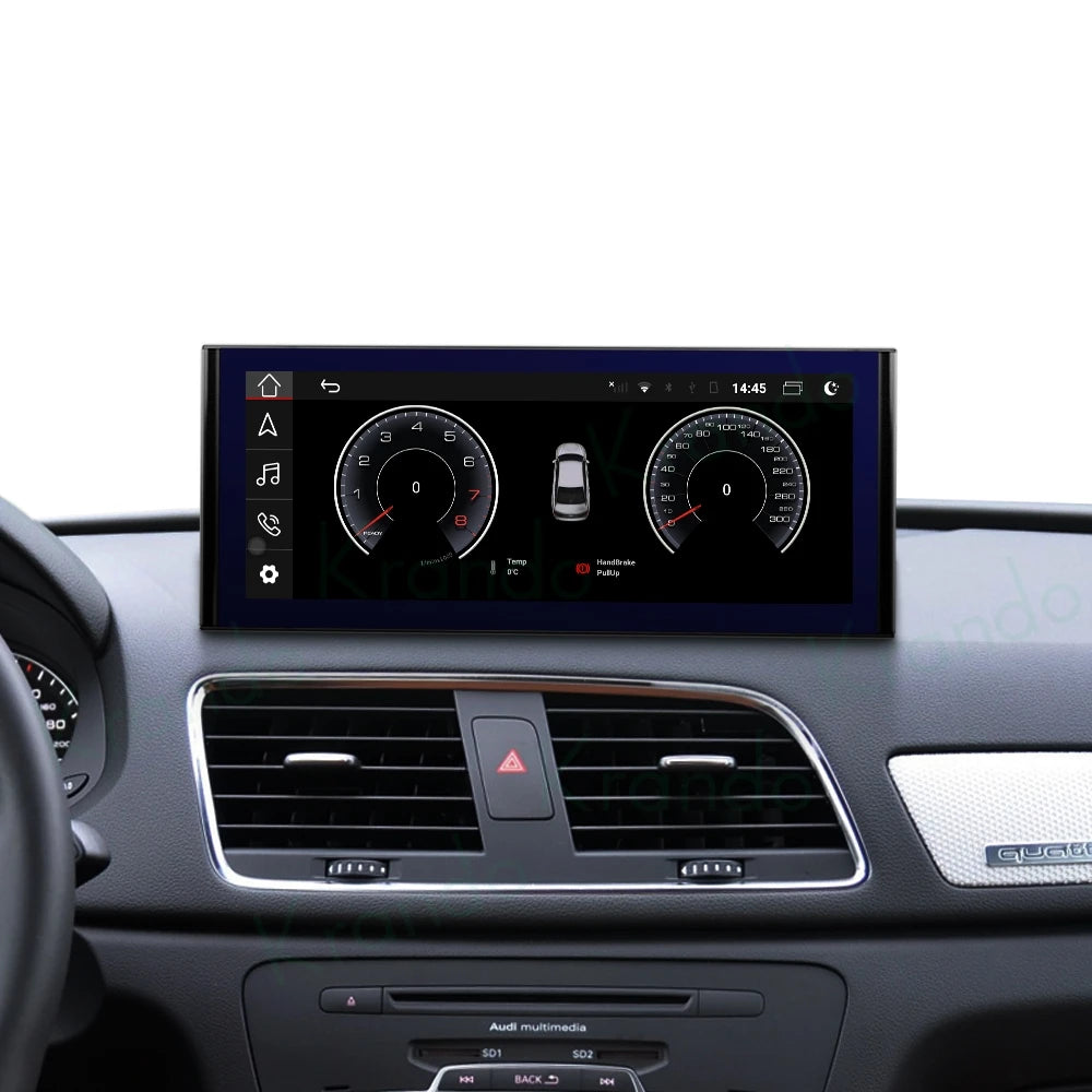 12.3'' Qualcomm Android 13.0 Head Unit for Audi Q3 2011-2018 Car Stereo Radio Navigation Wireless CarPlay Multimedia 4G SIM GPS