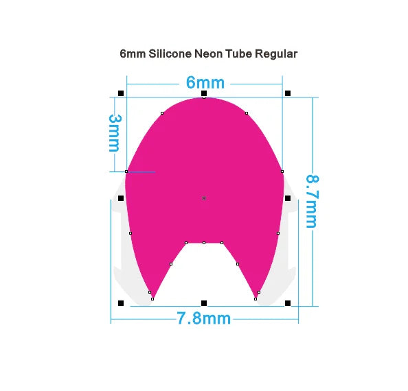 High Quality 2nd Gen Led Neon 6mm  Led Strip Light Silicone for Acrylic Neon Signs