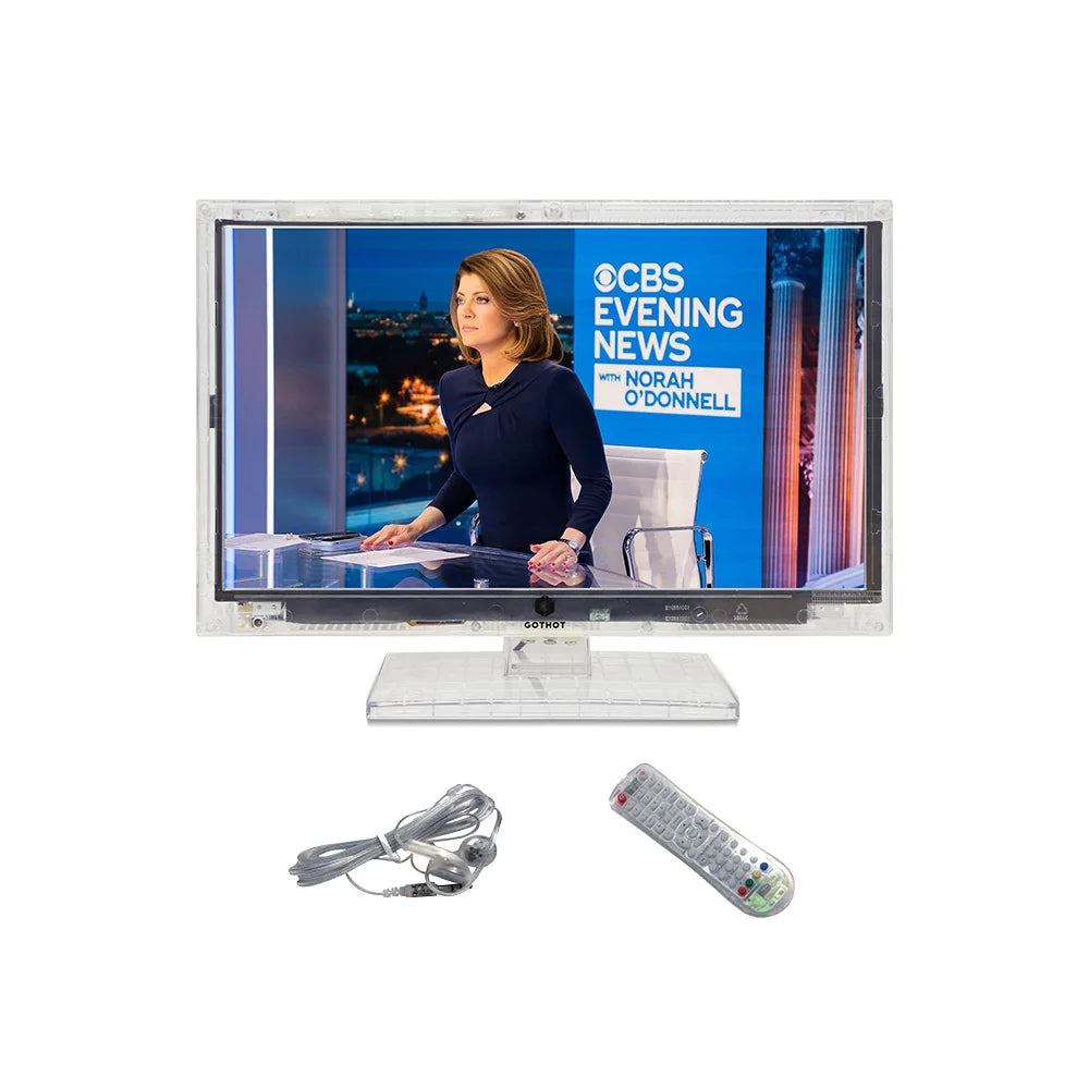 13'' Clear TV  Prison Transparent Retro Gaming  Secureview Jail Prison Color TV